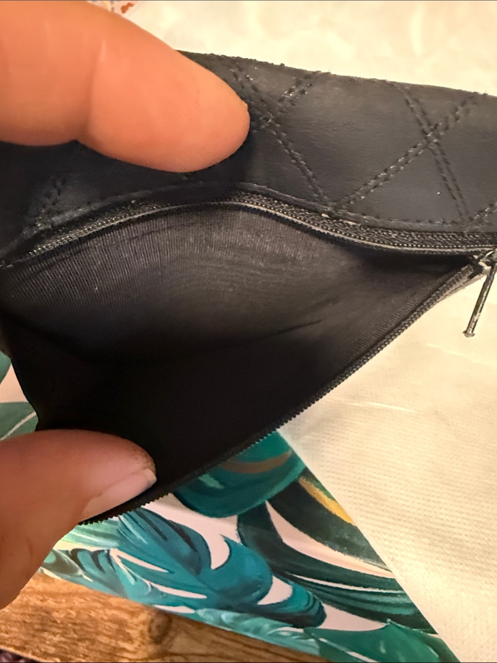 CHANEL Black Quilted Envelope Wristlet Clutch - Picture 9 of 11